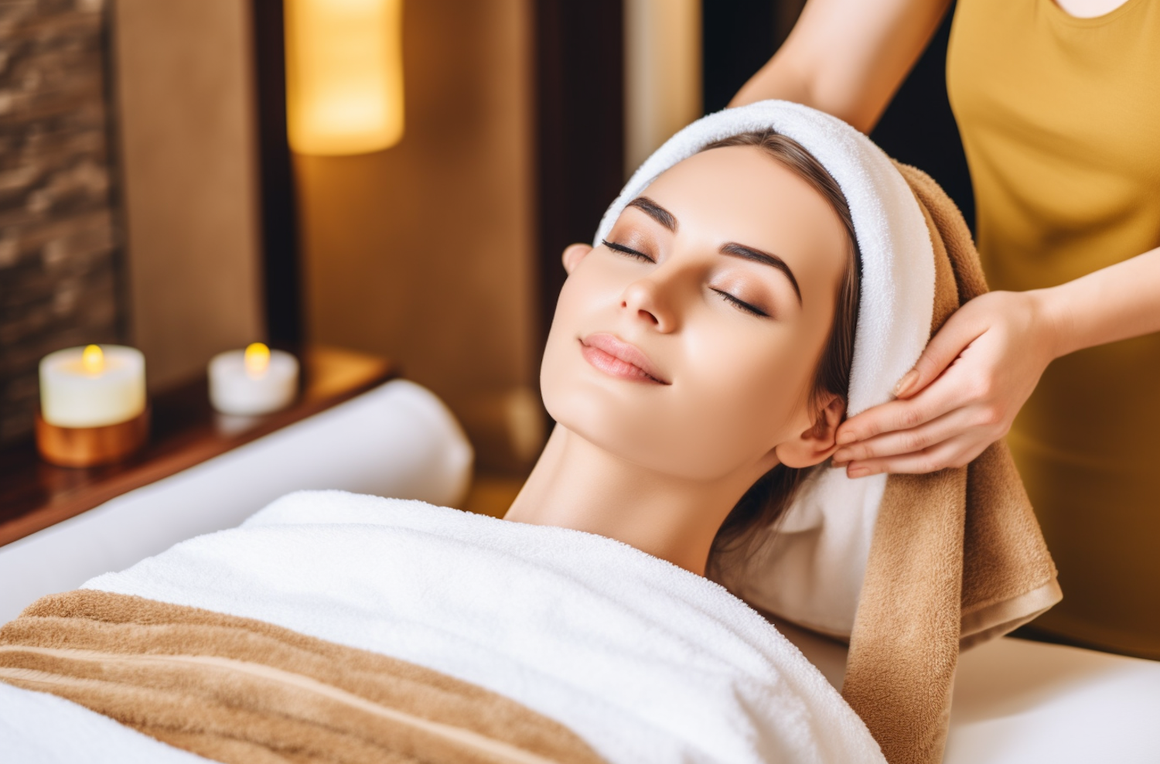 Therapist offering Reiki at the end of a massage treatment